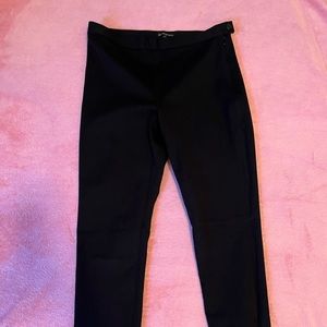 Sloan fit, high waist slim pants with ankle zippers